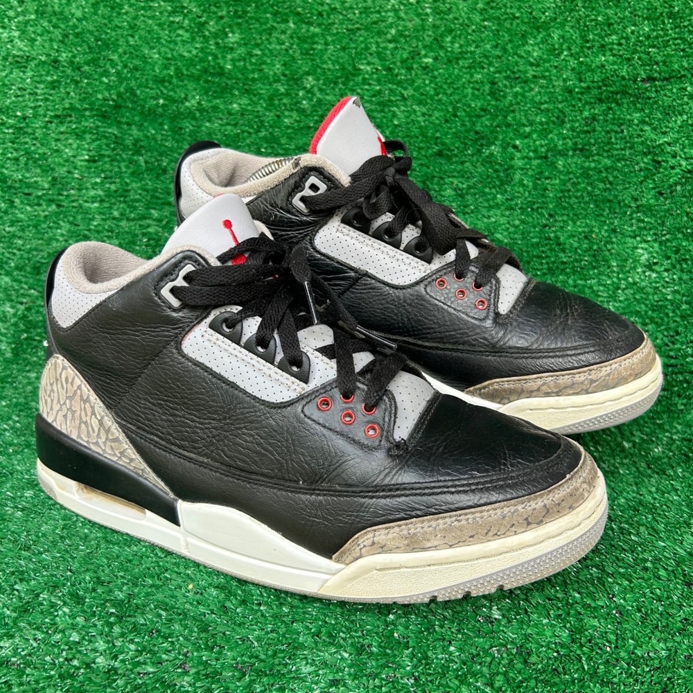 Air Jordan 3 Retro Black Cement 2024 Mens Size 9 DN3707-010  Black Red Grey READ